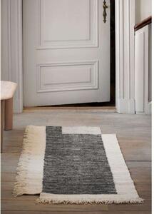 Ferm LIVING - Counter Rug 140 x 200 Charcoal/Off-White ferm LIVING