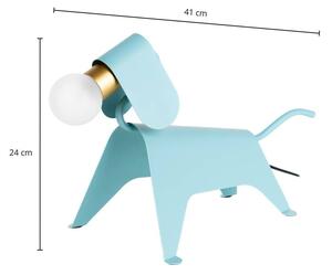 Lucande - Idaline Lampada da Tavolo Dog Blue Lucande