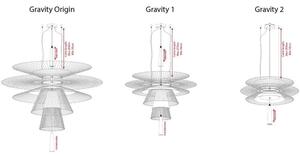 Forestier - Gravity 2 Lampada a Sospensione Nero