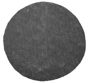 Tappeto shaggy grigio scuro 140 cm moderno tappeto rotondo trapuntato a Pelo Lungo Beliani