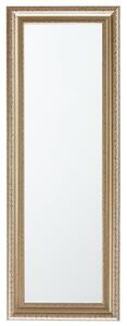 Specchio da parete 51 x 141 cm oro e argento Beliani