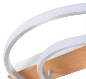 Lindby - Signera LED Plafoniera Silver/White/Light Wood Lindby