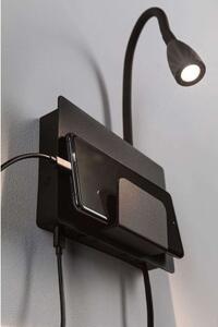 Paulmann - Halina LED Applique da Parete USB C Matt Black Paulmann
