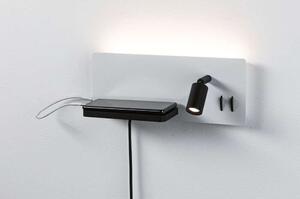 Paulmann - Serra LED Applique da Parete USB C Dim. Right Side Matt White/Matt Black Paulm