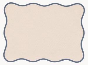 Set di 4 tovagliette americane in cotone Blue Scallop