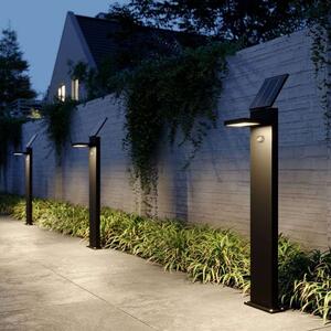 Lucande - Silvan Lampada LED a Luce Solare da Giardino H100 con Sensore Grafite Lucande
