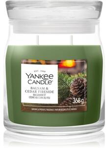 Yankee Candle Balsam & Cedar Fireside candela profumata 368 g