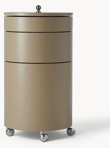 Contenitore a rotelle tondo Barboy, design Verner Panton