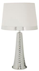 Mauro Ferretti Lampada da tavolo Tower Argento e bianco Ø 30x54 cm E27
