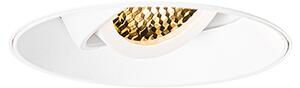 Faretto da incasso moderno bianco GU10 rotondo senza cornice - Oneon Honey