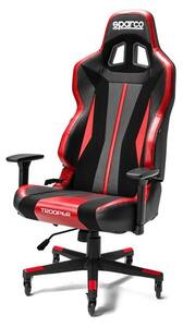 Sedia da ufficio Sparco Trooper nera e rossa