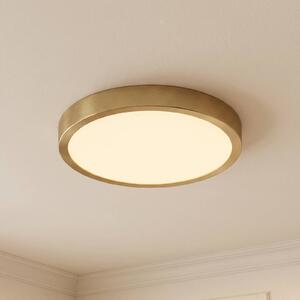 Plafoniera soffitto Sorela Lindby, dimmerabile, Ottone / Oro, Soggiorno / Sala da pranzo, Metallo, Moderno, Plafoniera