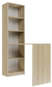 Scrivania, finitura Sonoma, 50 x 181 x 125 cm, colore marrone, dimensioni 50 x 181 x 125 cm