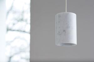 Terence Woodgate - Solid Lampada a Sospensione Cilindro Carrara Marmo