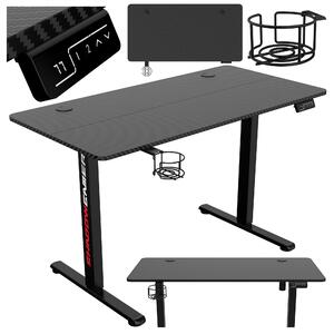 SHADOW GAMER 1.0, scrivania da gioco elettrica, nera, 120 cm