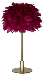 Mauro Ferretti Lampada da tavolo Ball Feather Bordeaux, Ø30x50 cm