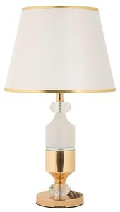 Mauro Ferretti Gipsy - Lampada da tavolo Oro Bianco 30x52 cm E27