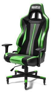 Sedia da ufficio Sparco Trooper nera e verde