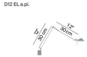 Luceplan - Berenice Applique da Parete 30x30 Alu Metal/Nero Luceplan