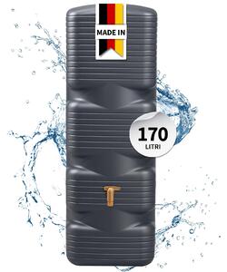 4rain QUADRO serbatoio a parete 170 L, grigio grafite