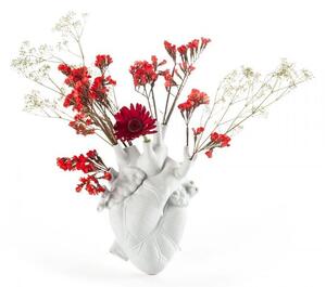 Seletti - Love In Bloom Vaso Cuore Porcellana