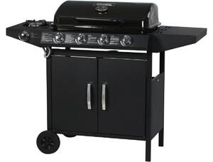 Barbecue gas "Festa 5" - 5 fuochi di cui 1 laterale - 12,9 Kw- Nero