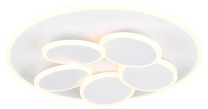 Trio Leuchten Plafoniera LED Mandela 35W, bianco caldo-bianco freddo, bianco