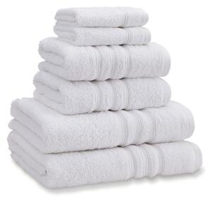 Set di asciugamani per viso e corpo tipo terry bianchi in cotone 6 pz Zero Twist – Catherine Lansfield