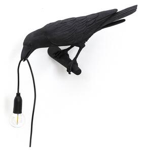 Seletti - Bird Lamp Looking Sinistra Applique da Parete Nero Seletti