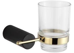 Mexen Aron portaspazzolino, nero/oro - 7088138-57