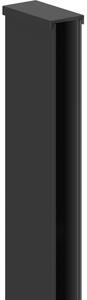Mexen profilo a parete per parete doccia 8 mm, nero - 800-00-70