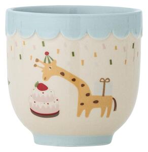 Tazza per bambini blu e color crema in gres 150 ml Celebrate – Bloomingville Mini