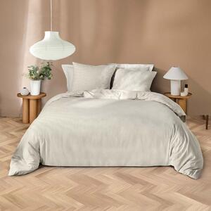Set copripiumino e federa beige in microfibra per letto matrimoniale ed esteso 240x220 cm Azura – douceur d'intérieur
