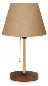 Lampada da tavolo beige con paralume in tessuto (altezza totale 14 cm) Mardin – Opviq lights