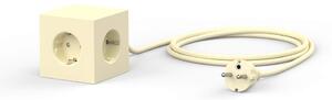 Avolt Stikdåser - Square 1 USB A & Magnet 1,8m Ice Giallo Avolt