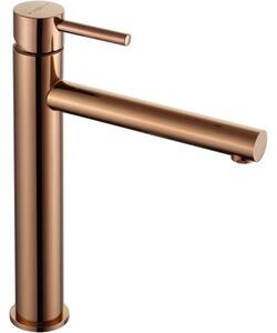 Mexen Elba rubinetto lavabo alto, oro rosa - 74110-60