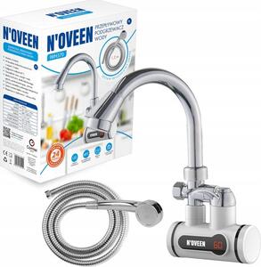 Rubinetto elettrico a parete per il riscaldamento istantaneo dell'acqua con soffione doccia