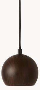 Lampada a sospensione a LED in legno di noce Ball