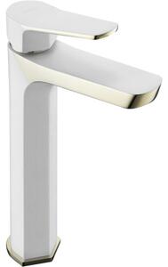 Mexen Lerma batteria lavabo alta, bianca/dorata - 74310-25