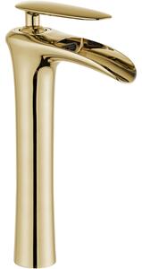 Mexen Lyra rubinetto lavabo alto, dorato - 745310-50
