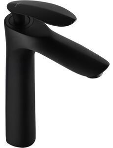 Mexen Lily rubinetto lavabo alto, nero - 73610-70