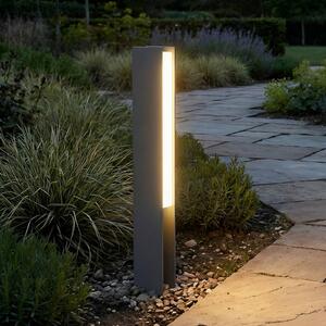 Lucande Lampioncino LED Teerk, altezza 50 cm, antracite, IP65 Teerk, Nero, Alluminio, Moderno, Lampada LED da esterni