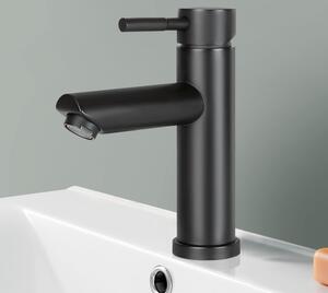ZMH rubinetto bagno lavabo miscelatore lavabo - rubinetti nero con bocca di erogazione altezza 100mm rubinetto miscelatore alta pressione rubinetto miscelatore monocomando miscelatore bagno