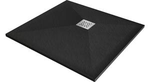 Mexen Stone+ piatto doccia composito quadrato 100 x 100 cm, nero - 44701010