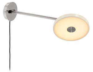 UMAGE Applique da parete di design Asteria Long, dimmerabile, Bianco / Opale, Camera da letto, Metallo, Design, Applique