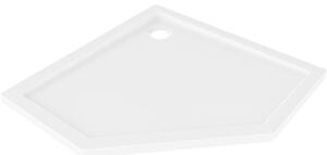 Mexen Flow piatto doccia pentagonale slim 80 x 80 cm, bianco lucido - 46P108080