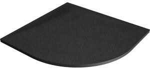 Mexen Bert piatto doccia semicircolare SMC 80 x 80 cm, nero - 4KR708080
