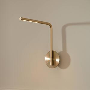 UMAGE Applique da parete a LED Omni Pivot, dimmerabile, Ottone / Oro, Camera da letto, Alluminio, Design, Applique a LED