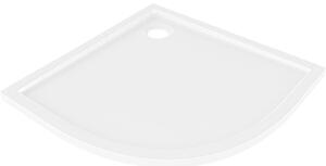 Mexen Flow piatto doccia semicircolare slim 80 x 80 cm, bianco lucido - 46Q108080