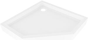 Mexen Flow+ piatto doccia pentagonale 90 x 90 cm, bianco lucido - 46P109090H